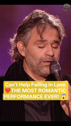 Can't Help Falling in Love ❤️– Andrea Bocelli | MOST ROMANTIC PERFORMANCE 😍 #viral #shorts #trending