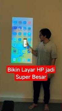 Hp jadi segede ini! Mirroring / screencast pakai proyektor smart android Modofo s500