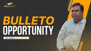 Introducing Bulleto: The world's first verified co-matrix platform, revolutionizing the world 🚀 Join the most anticipated project from the Innovation Factory and unlock limitless possibilities! 💡💼 𝐇𝐨𝐬𝐭: Mr. Shivesh Kumar 𝐓𝐨𝐩𝐢𝐜: Bulleto Opportunity Follow us for more updates 🔔 | Bulleto Official