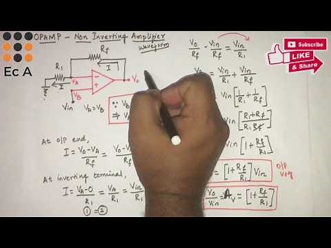 #33 OPAMP as Non inverting Amplifier || EC Academy