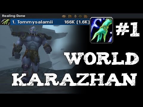 TBC Classic - #1 WORLD Parse Shaman Solo Healer Karazhan - All Bosses