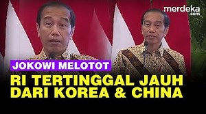 1.2K views · 33 reactions | Presiden Jokowi menceritakan jauhnya posisi Indonesia tertinggal pembangunan dari negara lain. Di antaranya China dan Korea Selatan. Dalam pandangannya, sejak 2014 sudah dirasakan Jokowi bahwa Indonesia tertinggal pembangunan infrastruktur. Saat itu Indonesia di posisi 54 dan kini meski sudah melakukan lompatan, hanya naik di peringkat 51. | MERDEKA.com | Facebook