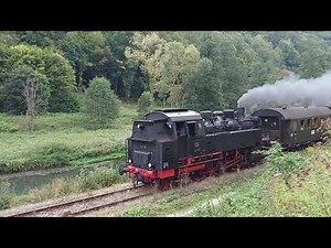 Die alte Dampfeisenbahn mit der Aalleitner Häusla-Musik