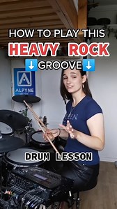 69K views · 1.2K reactions | Drummers: Here's a heavy rock groove for y'all #drumgroove #rockdrummer #drumbeat #drumlessons #drummergirl | Love To Learn Drums | Facebook