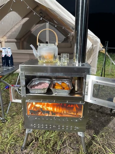 Portable Wood Burning Stove#WoodStove #OEMFactory #CampingGear #OutdoorCooking #PortableStove