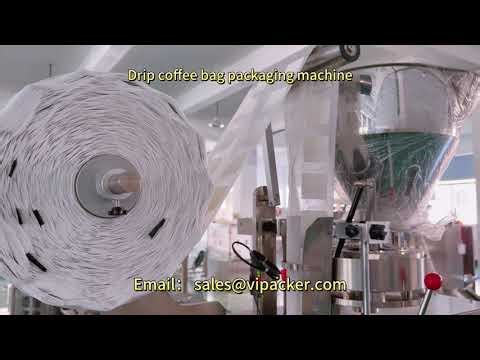Ethiopian coffee powder packaging machine, drip coffee bag packaging machine #dripcoffee #coffee