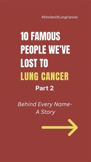 They were storytellers, visionaries, and icons who shaped culture across generations. From Walt Disney’s imagination to Paul Newman’s heart, from Betty Grable’s glamour to Peter Fonda’s spirit - each left a mark on the world that still inspires us today. And each lost their life to lung cancer. Fame doesn’t protect you. Talent doesn’t exempt you. Lung cancer doesn’t discriminate. This November, we honour their legacies - and the millions of lives, known and unknown, forever touched by this disea