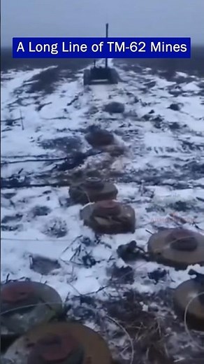 Russian Unmanned Ground Drone Deploys TM-62 Minefield in Open Terrain
