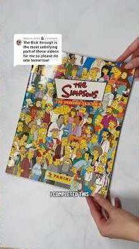 book tour of the completed Simpsons Springfield III sticker album #thesimpsons #vintage #nostalgic