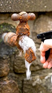 Rusty Old Water Tap Restored 😱 | Spray Cleaning Transformation