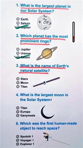 🚀 Space Quiz #2 | Test Your Astronomy Knowledge! 🌌 #quiz #space #astronomy #sun #moon #planets