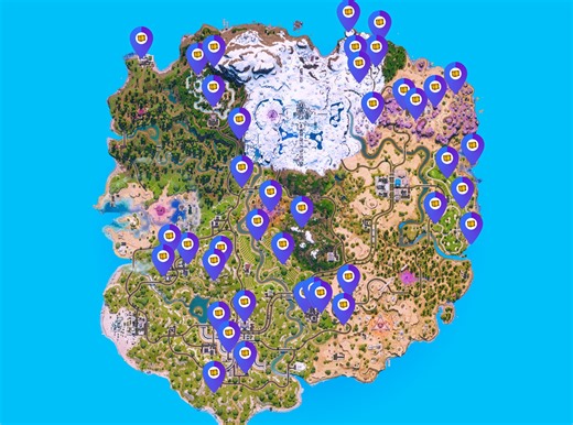Tous les emplacements des cubes du chaos dans Fortnite
