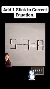 1.4K views · 27 shares | Test your brainpower with this exciting matchstick puzzle! Rearrange the sticks to solve the trick — it’s all about logic, focus, and creativity. Can you find the correct answer before the timer runs out? 樂 Perfect for puzzle lovers and curious minds — give it a try and challenge your friends too! 蝹✨ #maths #mathematics #mathskills #mathchallenge #matchsticks #puzzle #pizzalovers #puzzletime #puzzlegame #puzzlechallenge | Amee Kotadiya | Facebook