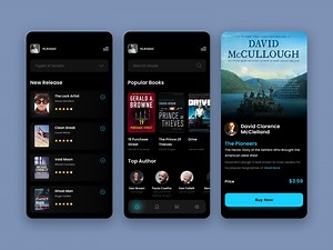 Perfect UI design for e-book mobile app📚
