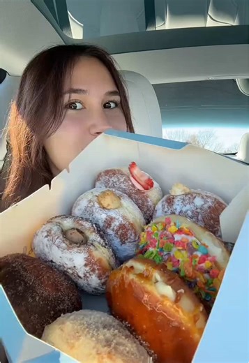 Korean cream donuts ASMR!🍩 #donuts #foodasmr #mukbang #koreantiktok #asmrsounds