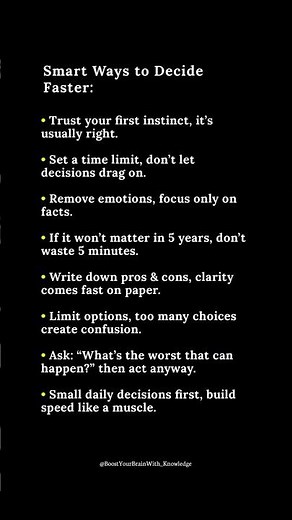Smart Ways to Decide Faster and Make Better Choices in Life!