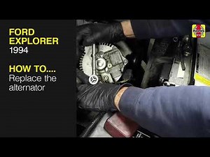 How to Replace the alternator on the Ford Explorer 1994