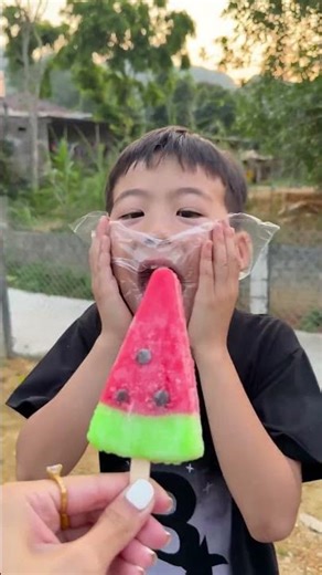 The challenge: Eating watermelon ice cream and Celano ice cream with chili peppers while closed e...