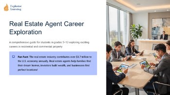 Real Estate Agent Career Exploration | Skills & Workplace Tasks PowerPoint Lesso