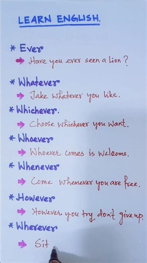 🚀 Stop Confusion: Ever, Whatever, Whoever!📚 7 Powerful English Words You Must Know⚡