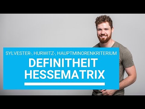 Definitheit Hessematrix bestimmen ► Sylvester-, Hurwitz-, Hauptminorenkriterium