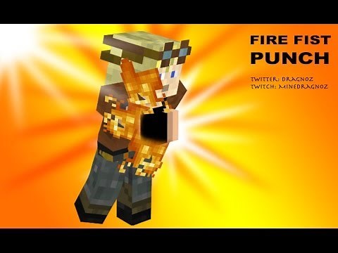 Fire Fist Punch in Minecraft 1.8 Fists of Fury episode