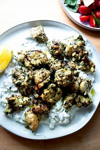 Super-Easy Greek Chicken Souvlaki | Alexandra’s Kitchen