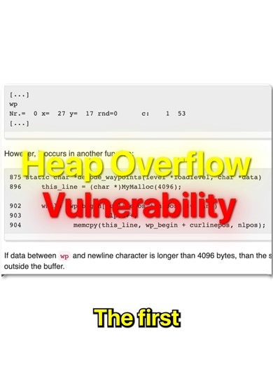 👑 Heap Overflow CVE Patch Analysis & Bypass 🧠 Does this heap overflow vulnerability patch actually stop the problem? Yes, but it was just a band-aid. Learn how we bypassed it and got the exploit to work again. 👉 https://youtu.be/vHocemqpOuo #gamedevelopment #gamedev #infosecurity