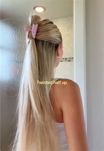 Twisted Half Up Claw Clip Bun Tutorial — Easy Half-Up Hairstyle