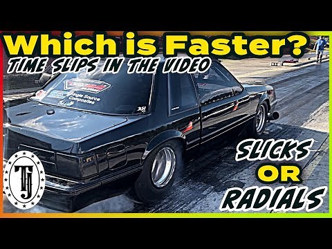 Slicks to Drag Radials...... How much faster are Drag Radials? See the timeslips on this Video.....
