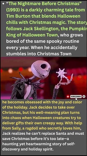 The Nightmare Before Christmas (1993) – A Dark Fantasy That Redefined Holiday Magic#usa #viralvideo