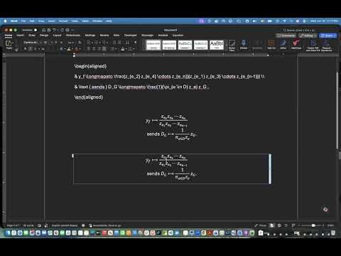 LaTeX & Mathjax in Word