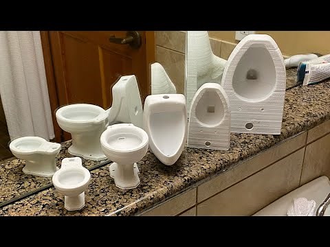 Fully Functional miniature toilets detailed look!