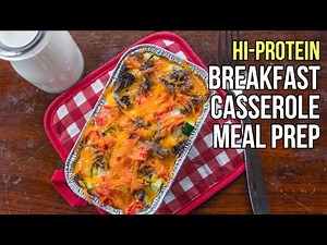Healthy Hi-Protein Breakfast Casserole / Cazuela de Desayuno