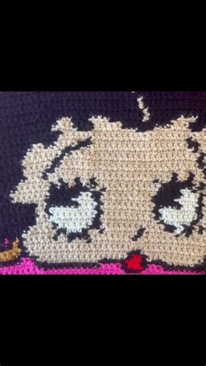 Betty Boop Tapestry💋 #tapestry #graphghan #crochet #bettyboop