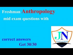 Anthropology Mid-Exam Questions: Practice and Preparation
