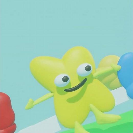When BFB Four falls Down Longy Grass #shorts