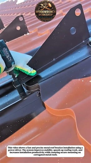 Fast Metal Roof Bracket Installation | Smart Tool for Roofing Productivity