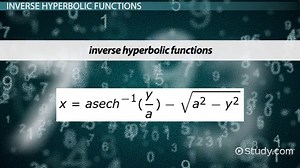 Inverse Hyperbolic Functions | Definition & Derivatives