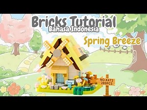 SPRING BREEZE!! Building Bricks Windmill Little House K472 | Tutorial Lego Mini