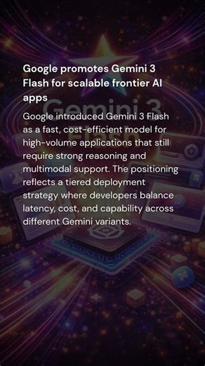 Google promotes Gemini 3 Flash for scalable frontier AI apps