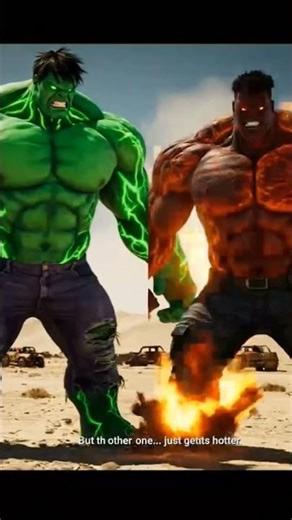 Red Hulk vs Green Hulk Battle 🟢🔥 | Epic Fun Action for Kids#shorts #hulk