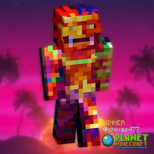 🌴 Tiki Vampire Minecraft Skin and Contest Winner by chivas477! #minecraftskin #minecraft