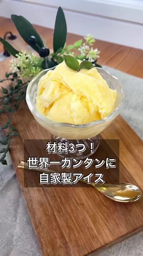 3つの材料で簡単自家製アイスの作り方