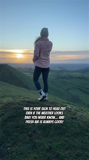 Your sign to head out for that sunrise hike - even if the weather doesn’t look good! #sunrisehike