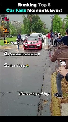 Ranking The Funniest Car Fails Moments Ever!