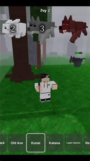 KUTANA VS BASIC ENTITIES #roblox #99nightintheforest