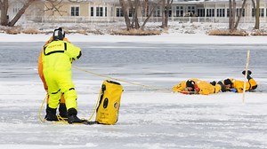Fire Department trains for lake emergencies