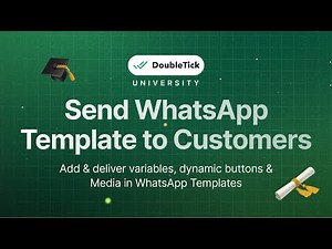 Send WhatsApp Template to Customers | DoubleTick WhatsApp API