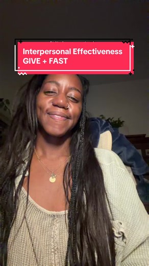 GIVE FAST (DBT) is how you communicate with care without self-abandoning. GIVE = relationship effectiveness Soft body. Curious mind. Calm tone. ✅ Gentle (soft hands/shoulders/jaw) ✅ Interested (stay engaged curious) ✅ Validate (even if you disagree—two things can be true) ✅ Easy manner (keep it light, lower intensity) FAST = self-respect effectiveness (aka people-pleasing recovery) ✅ Fair to you them ✅ Apologies (only when needed, once, earnestly) ✅ Stick to values ✅ Truthful It’s about empowere